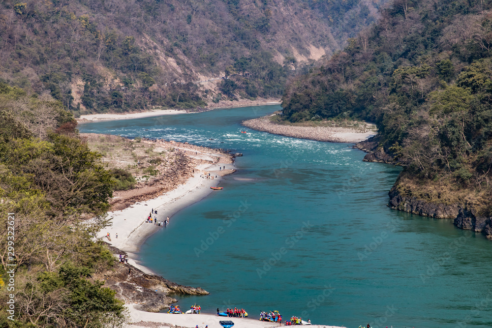 Rafting at Ganga river in Rishikesh