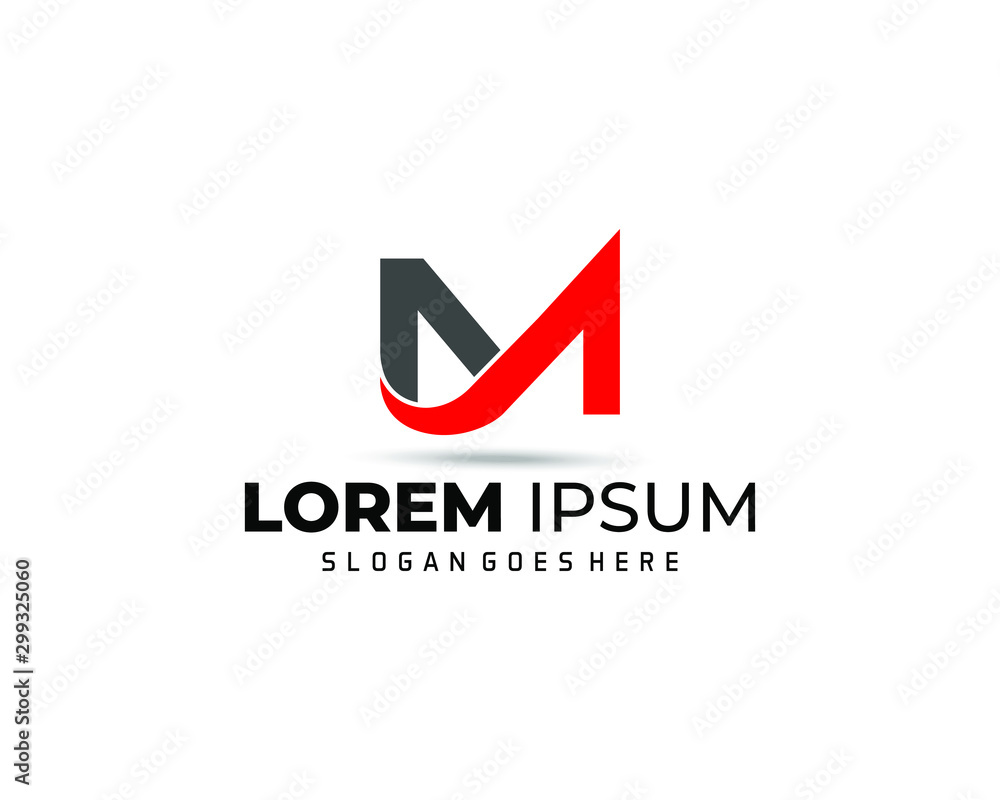Abstract letter M logo template. Modern logo idea sign. Abstract letter M logo template. Modern logo idea sign.