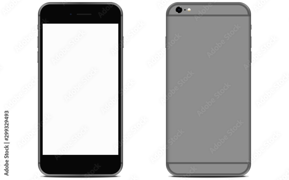 Realistic phone mockup. Vector graphic Realistic phone mockup. Vector graphic
