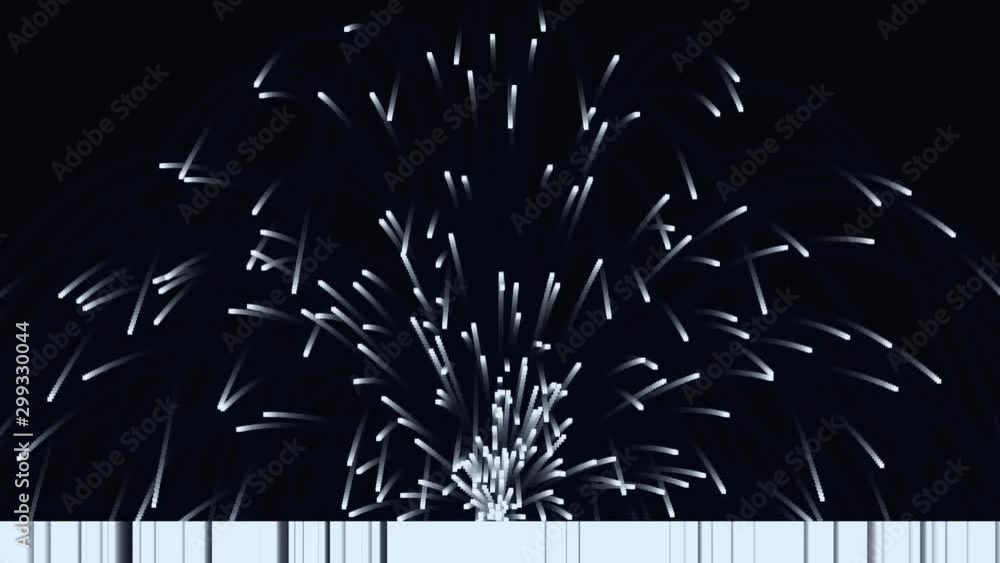 Burst Firework Exploding Roman Candle Effect Hot Sparks Mask Stock