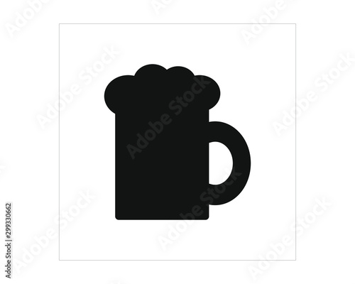 beer jar shaped simple icon vector
