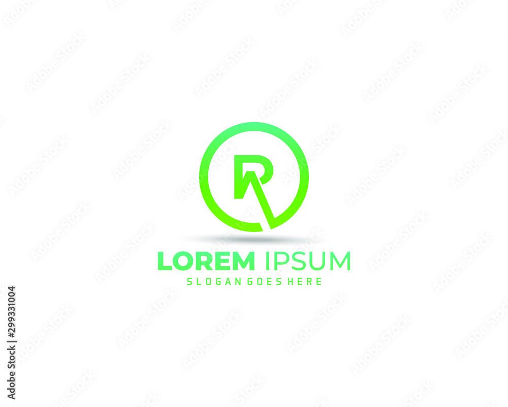 circle letter R logo template. letter R logo. circle letter R logo template. letter R logo.