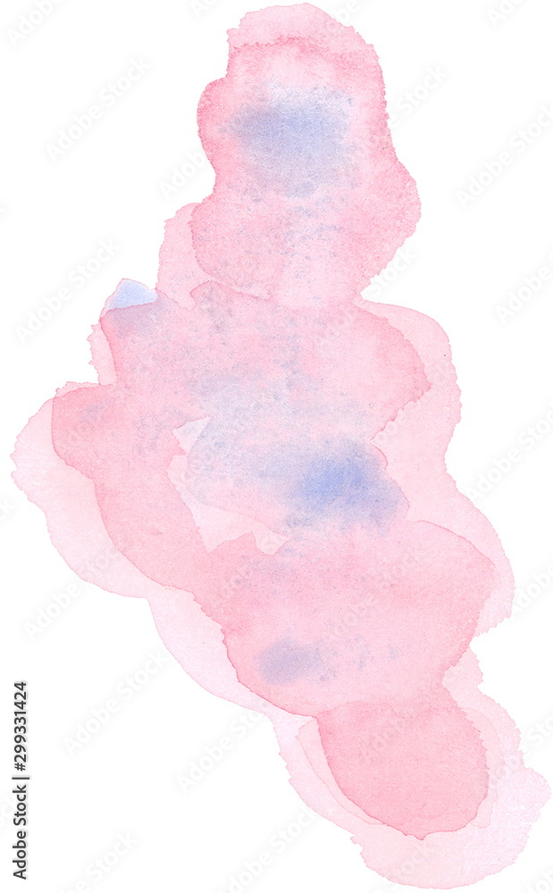 Watercolor hand painted blob texture