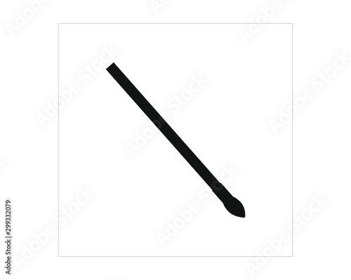 brush icon simple icon vector