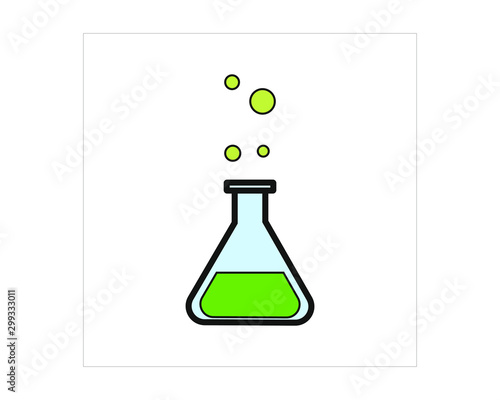 laboratory test tube simple icon vector