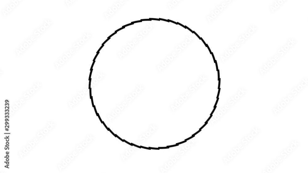 Pulsing Ring of Short Lines Endless Spinning Loader Pulsing Ring of Short Lines Endless Spinning Loader