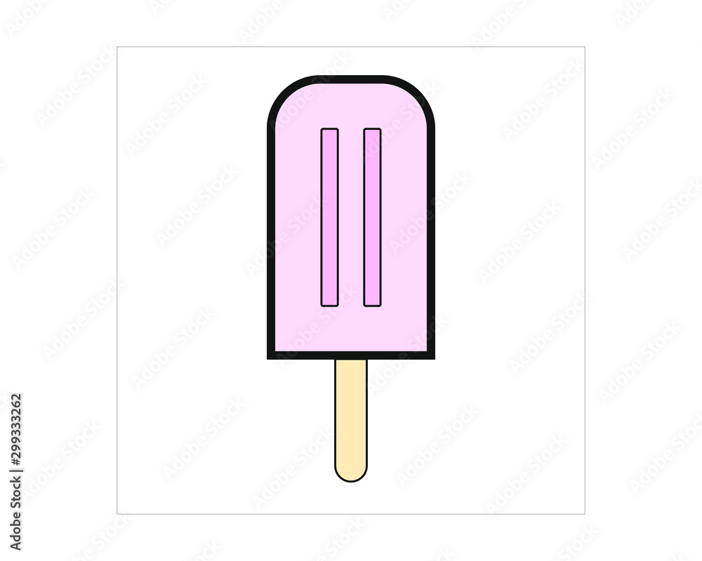 ice cream shaped simple icon vector ice cream shaped simple icon vector