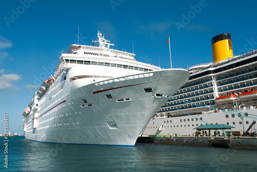 Cruise Ships Moored in Nassau © Ramunas