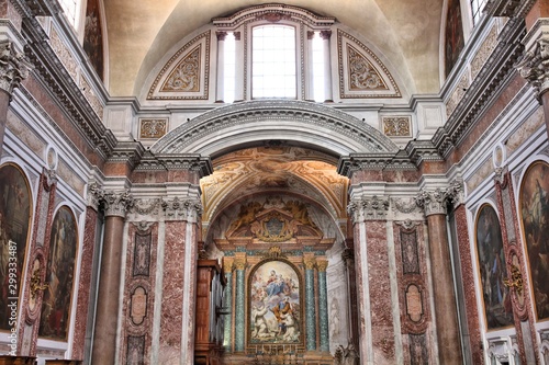 Wallpaper Mural Interior of Basilica of Saint Mary of Angels and Martyrs on April 9, 2012 in Rome. It is old famous baroque church dating back to 1562. Torontodigital.ca