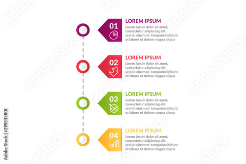 step infographic or process infographic template design . business infographic concept for presentations, banner, workflow layout, process diagram, flow chart and how it work