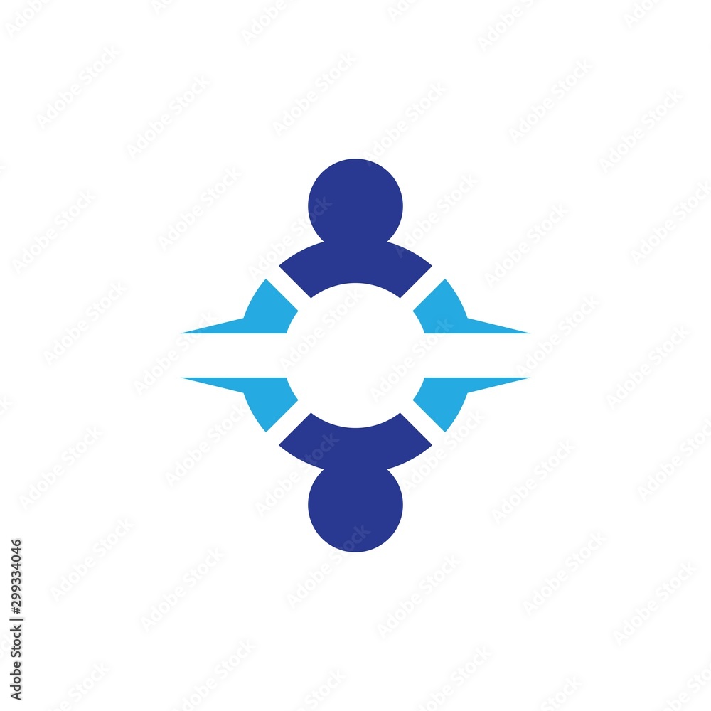 Community logo template vector icon Community logo template vector icon