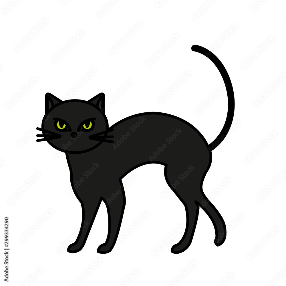 cat feline animal of halloween vector illustration design cat feline animal of halloween vector illustration design