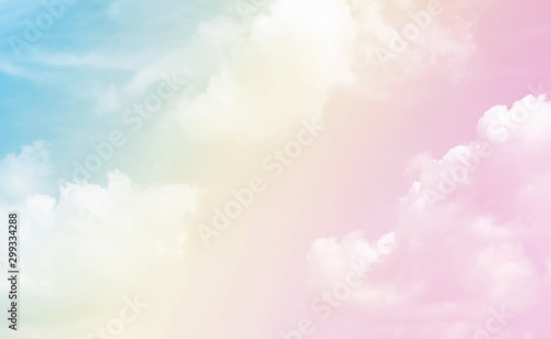 Pastel gradient blurred sky, A soft cloud, background texture concept.