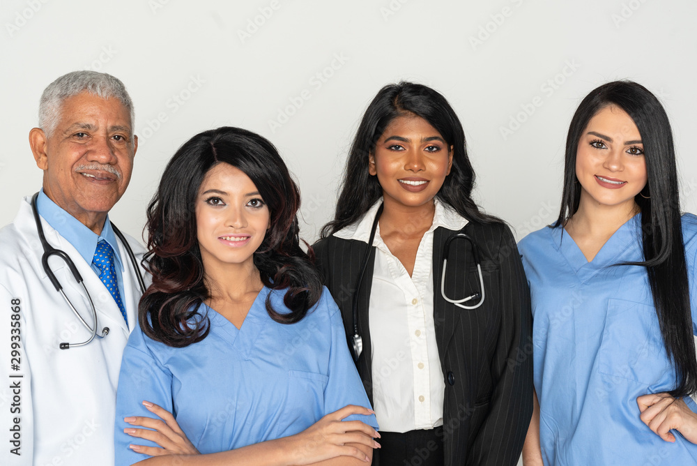 Group of Doctors and Nurses with a Diverse Racial Background Group of Doctors and Nurses with a Diverse Racial Background
