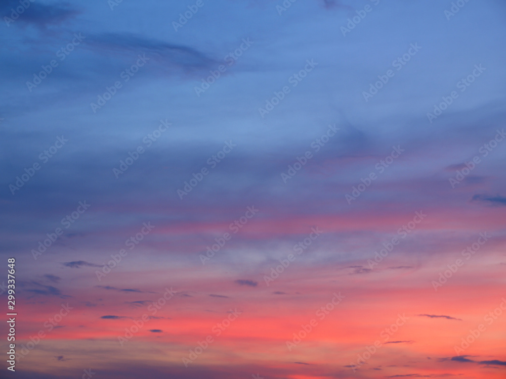 Fototapeta premium Beautiful abstract nature sunset or sky as background. Abstract pastel soft colorful smooth blurred textured background off focus toned. Beautiful sunset sky as backdrop. Ronamtic rainbow sunrise