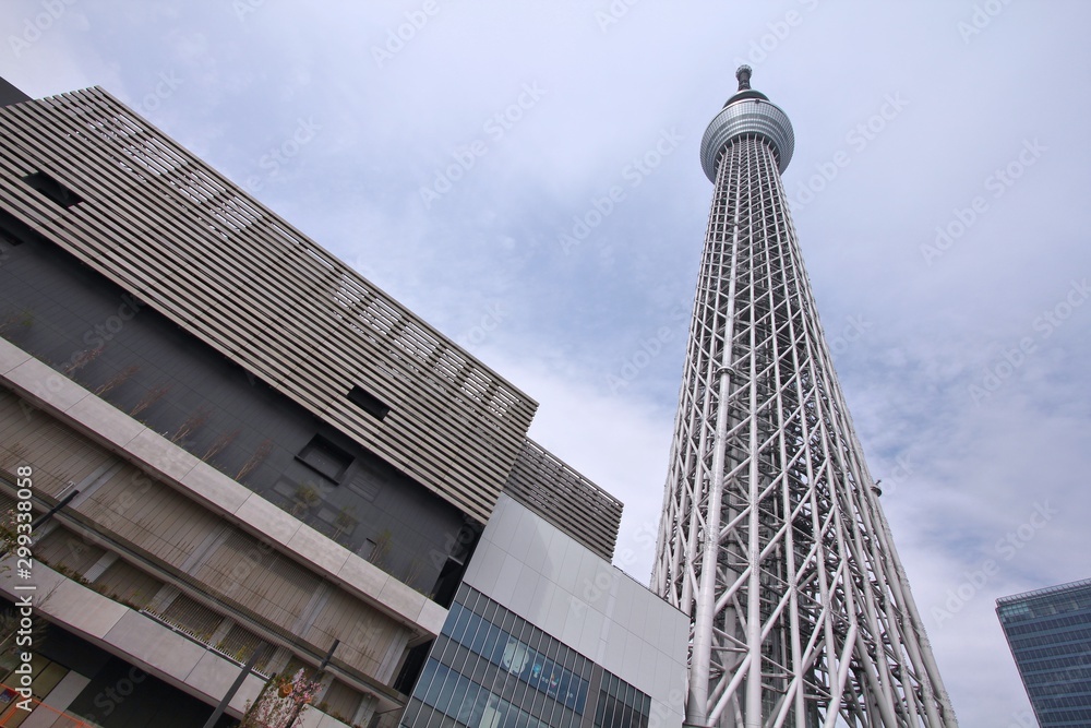 TOKYO, JAPAN APRIL 13, 2012 Skytree Tower on in Tokyo. It is the