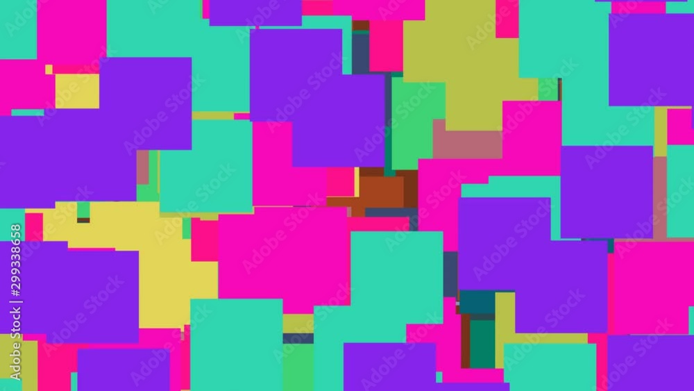 Random Rgb Squares of Various Colors Constantly Filling Frame Random Rgb Squares of Various Colors Constantly Filling Frame