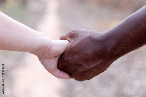 United hands and wedding rings