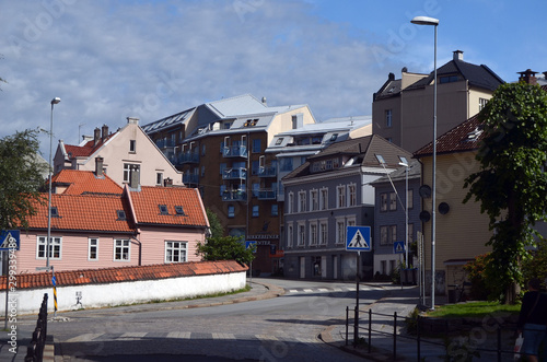 View of historical buildings of Bergen, Norway.  © Sergey Kamshylin