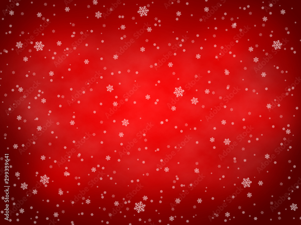 Red christmas background with snowflakes Red christmas background with snowflakes