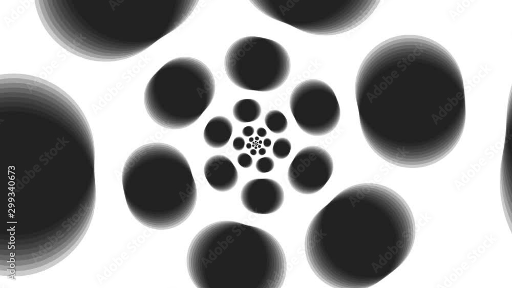 Persistence of Vision Optical Illusion Effect of Circles Spinning in a Spiral Persistence of Vision Optical Illusion Effect of Circles Spinning in a Spiral