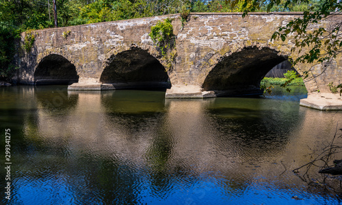 Historic Kingston Bridge near Princeton, New Jersey photo