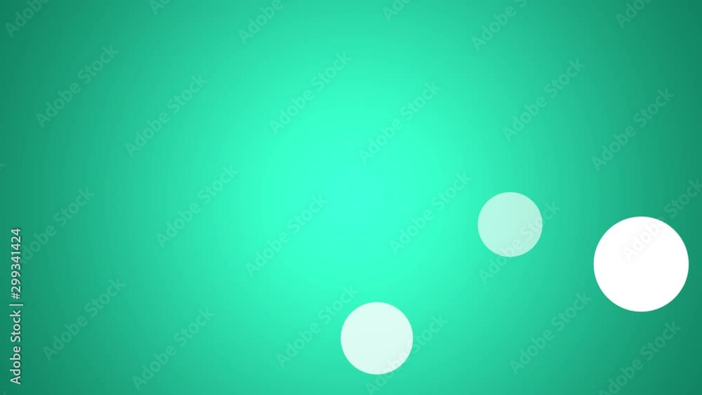 Green background with wiggling balls Green background with wiggling balls