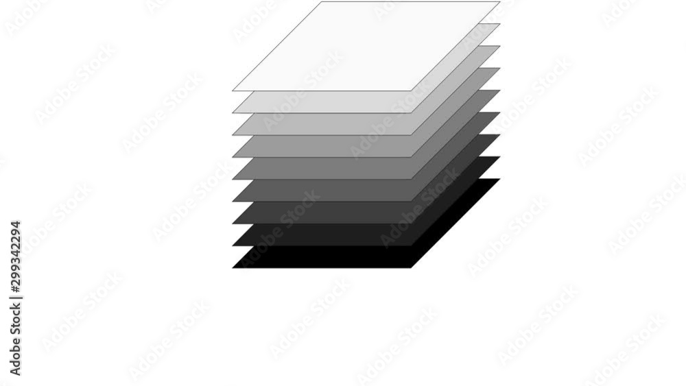 Stack of Sheets of Paper Lifting Separating and Closing Stack of Sheets of Paper Lifting Separating and Closing