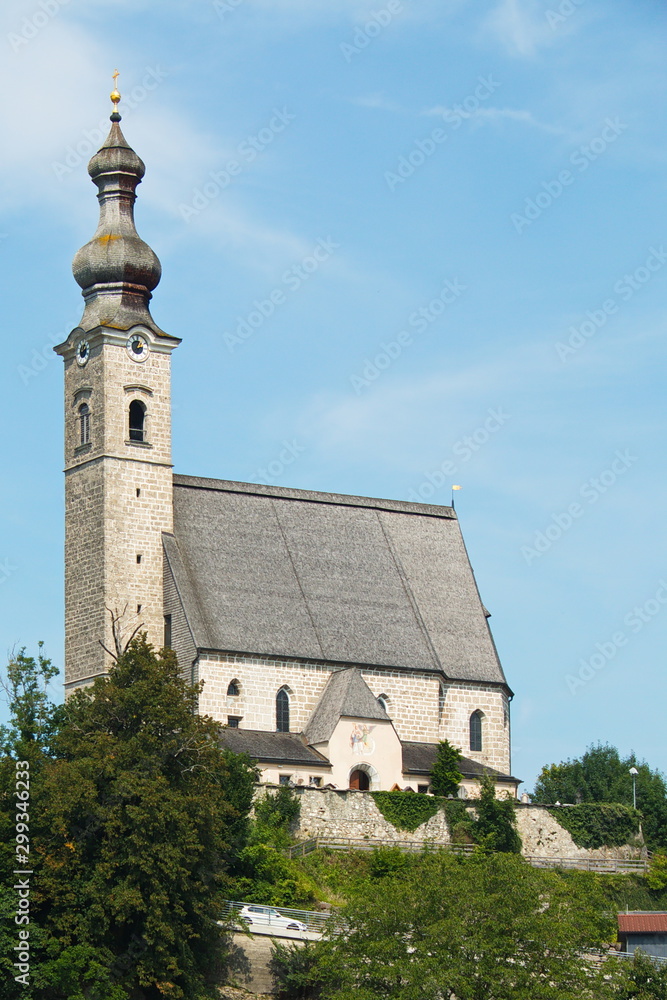 Catholic church Maria Himmelfahrt in Anger in Germany,Europe
