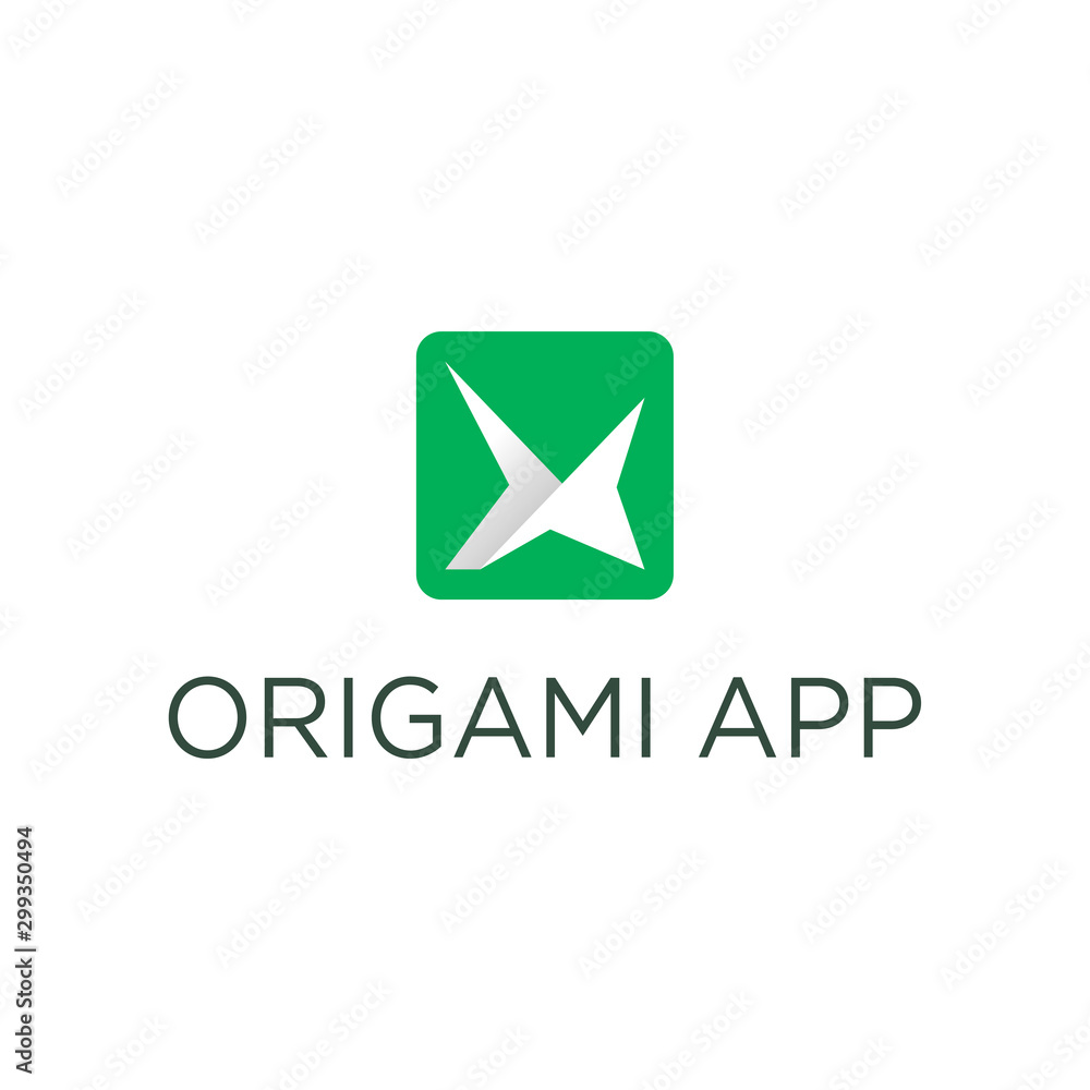 Origami app modern simple minimalist design for technology business Origami app modern simple minimalist design for technology business