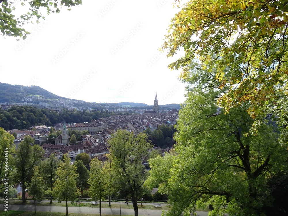 Obraz premium Aussicht auf die Stadt Bern