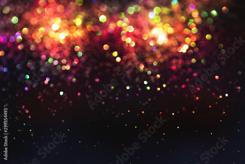 glitter bokeh lighting effect Colorfull Blurred abstract background for birthday  anniversary  wedding  new year eve or Christmas