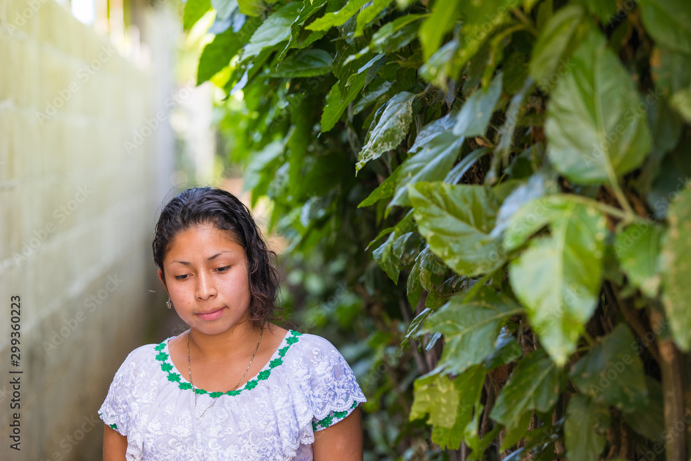 Guatemalan woman in San Juan La Laguna, Lake Atitlan, Guatemala Guatemalan woman in San Juan La Laguna, Lake Atitlan, Guatemala