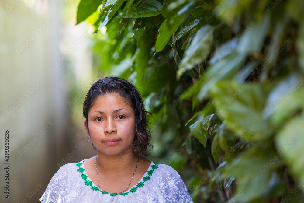Guatemalan woman in San Juan La Laguna, Lake Atitlan, Guatemala Guatemalan woman in San Juan La Laguna, Lake Atitlan, Guatemala