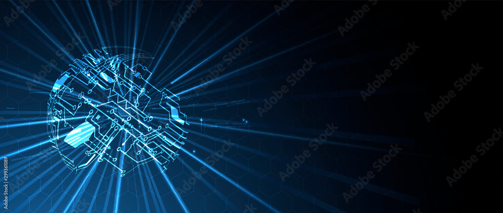Abstract circuit board futuristic technology processing background Abstract circuit board futuristic technology processing background