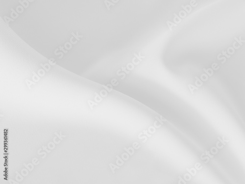 White clothes background abstract with soft waves.
