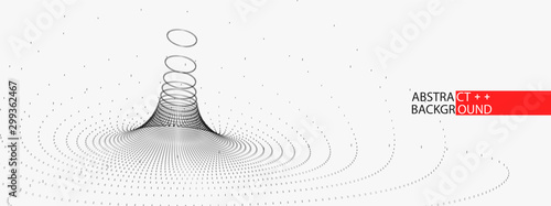 Perspective grid background. Technology(science) style. Vector Illustration.