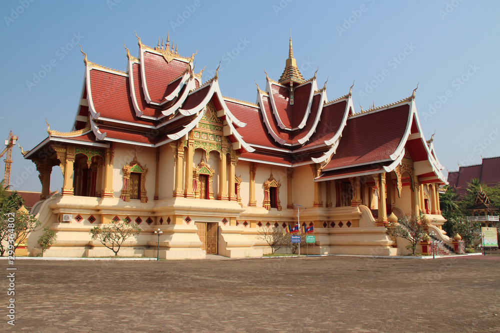 buddhist temple (tumma sapa) in vientiane (laos)