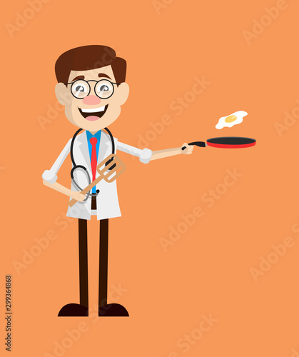 Physician Doctor - Preparing Food