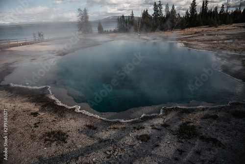 Hot springs in Yellowstone