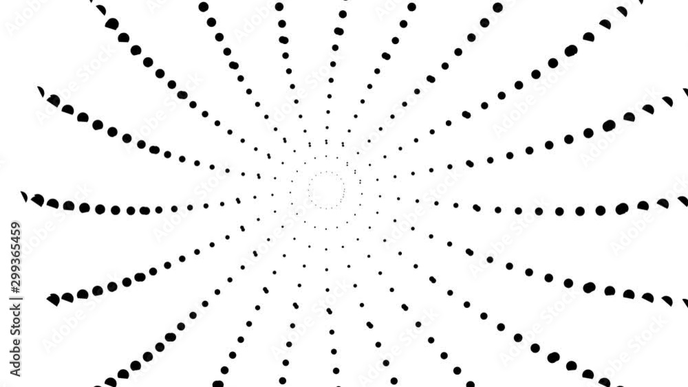 Wobbling Around Inside Simple Round Tunnel of Dots Camera Shake Mask Wobbling Around Inside Simple Round Tunnel of Dots Camera Shake Mask