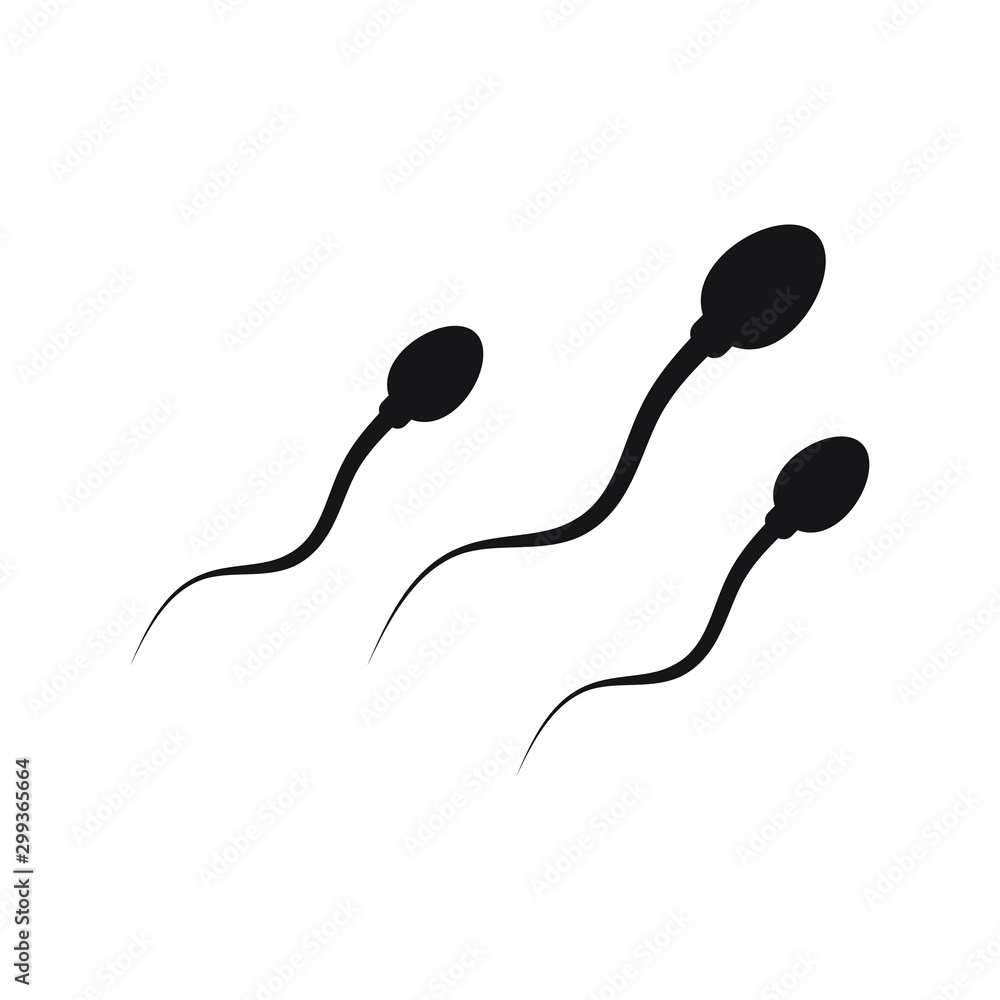 Spermatozoon sperm icon isolated on white background Spermatozoon sperm icon isolated on white background