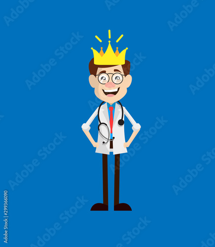 Physician Doctor - Wearing a Crown