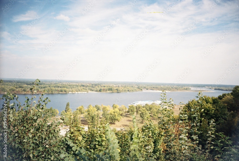 view from the Taras mountain to the Dnieper. view from the Taras mountain to the Dnieper.