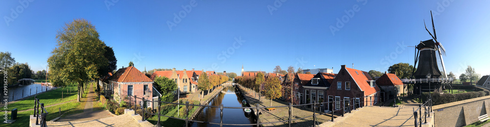 Panorama from autumn in Sloten
