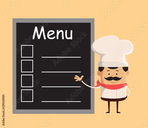 Professional Cute Chef - Presenting Menu List