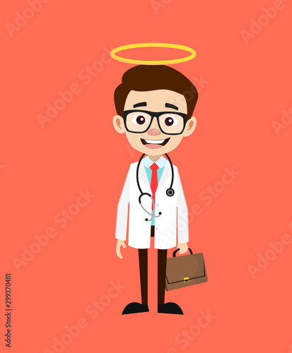 Professional Doctor - Standing and Smiling