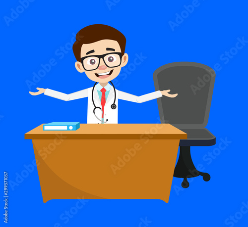 Professional Doctor - Talking with Hand Gesture