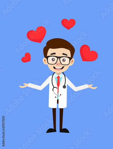 Professional Doctor - Presenting Hearts