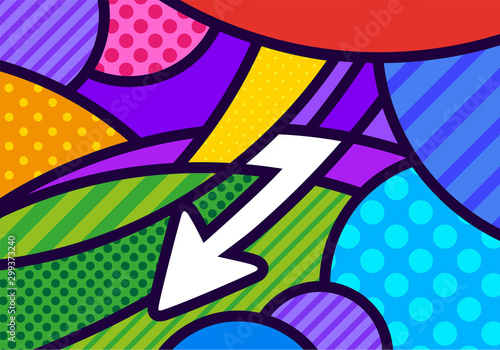 Thunder and Bolt Lighting Flash pop art modern vector illustration